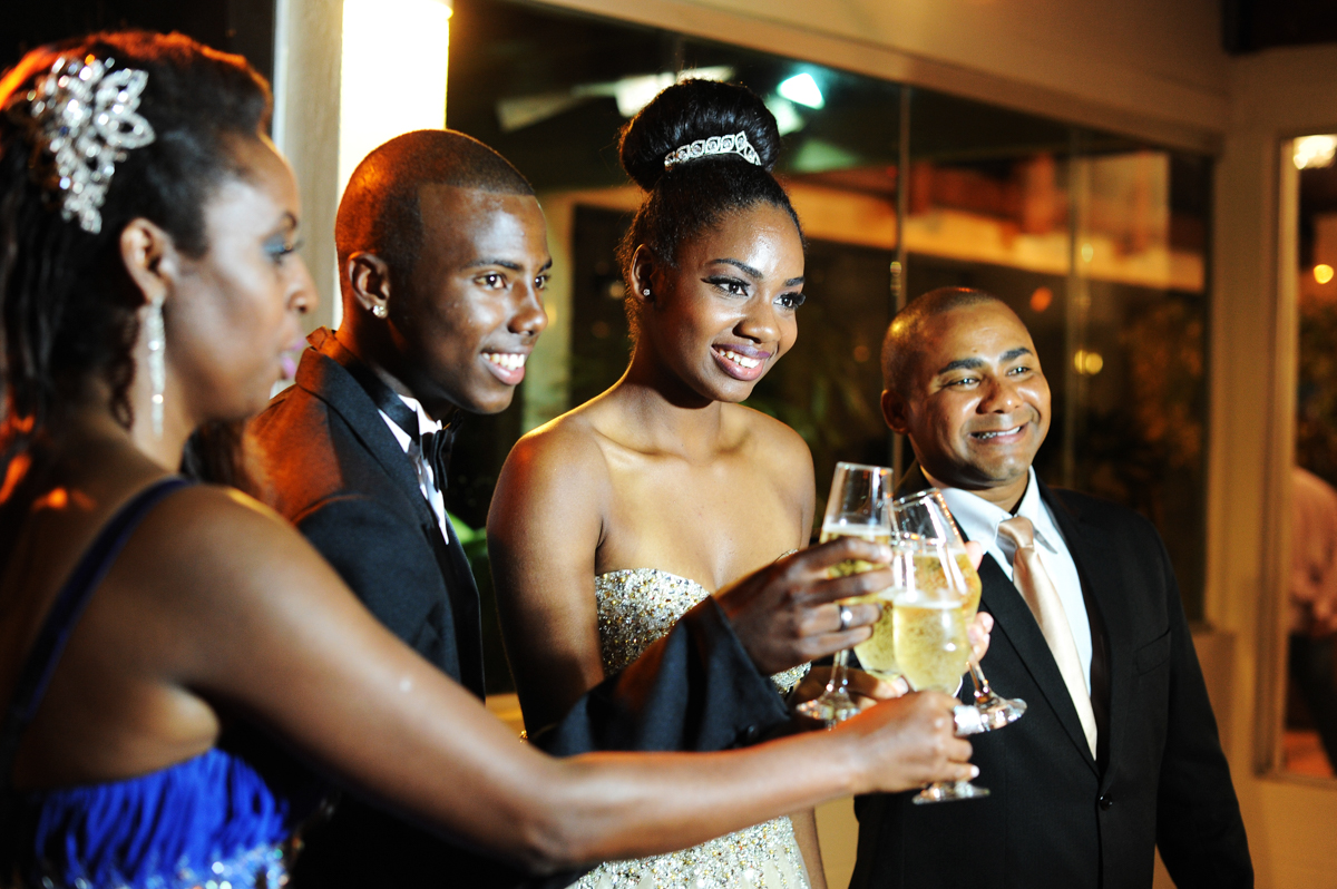 O brinde com os pais