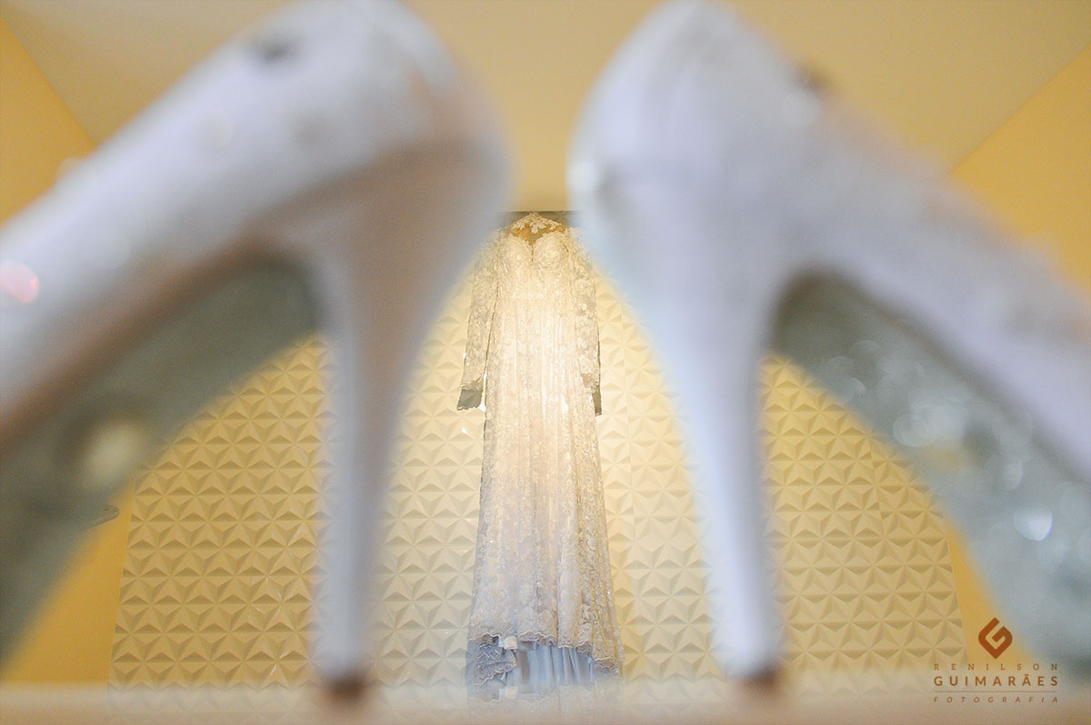 Making of noiva - sapato e vestido da noiva