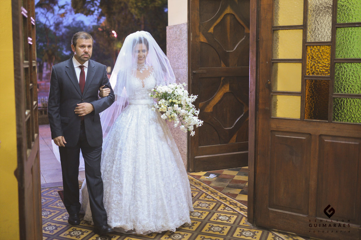 Noiva e seu pai - casamento