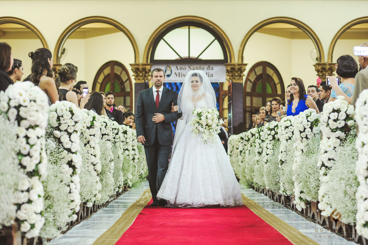 Noiva e seu pai - casamento