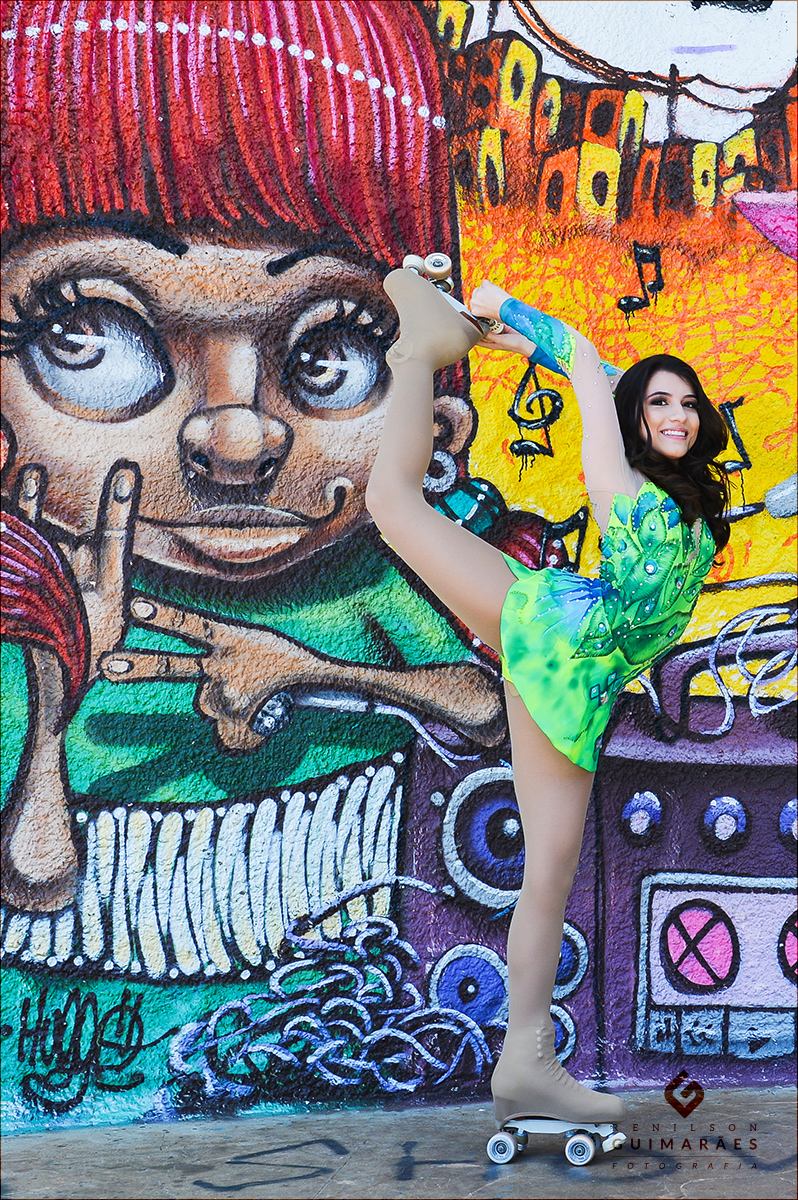 Ensaio 15 anos Julia - patinação