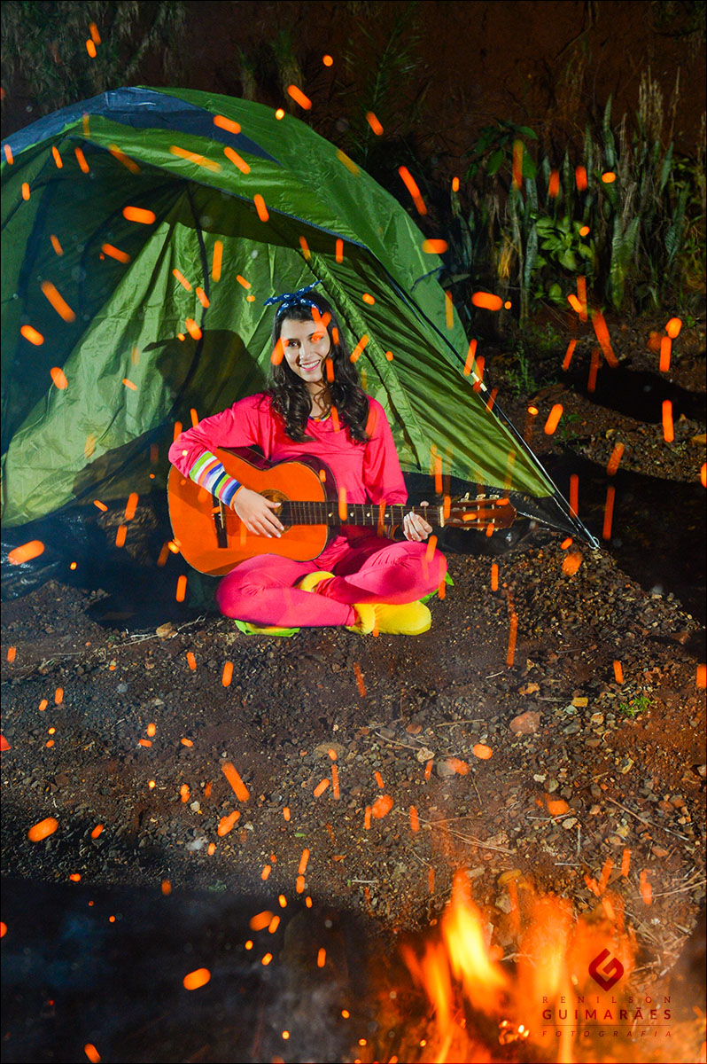 Ensaio 15 anos Julia - fogueira