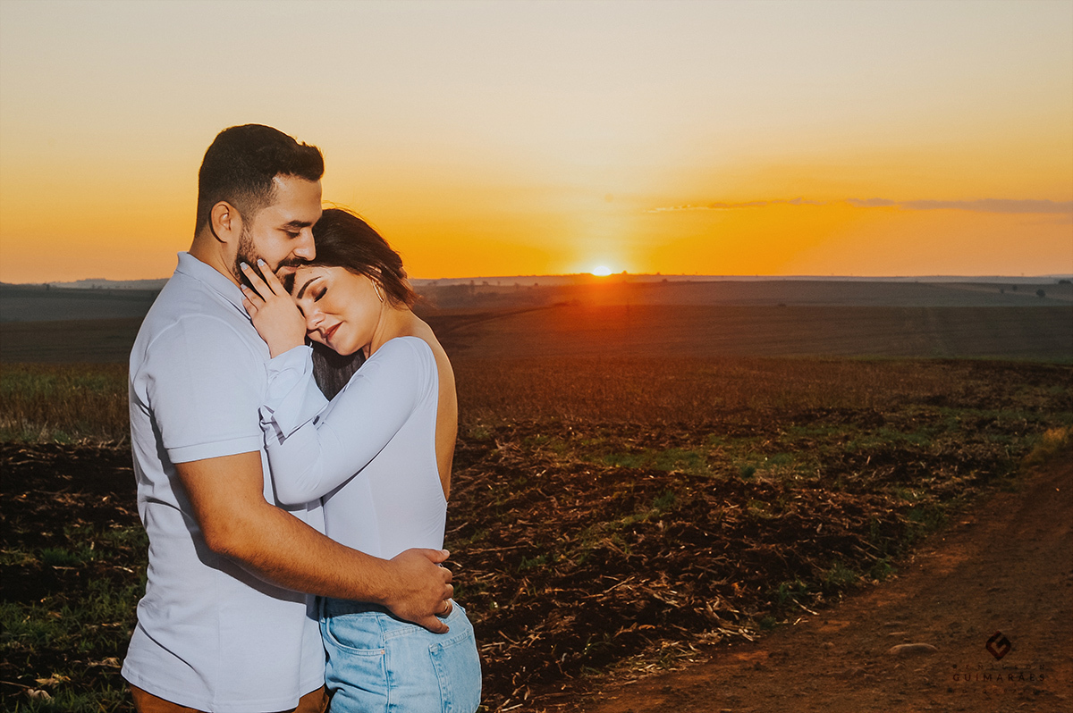 Lindo por do sol no final do ensaio da Camila e Cleber