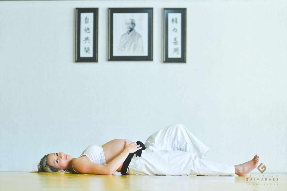 Ensaio gestante - academia-judô