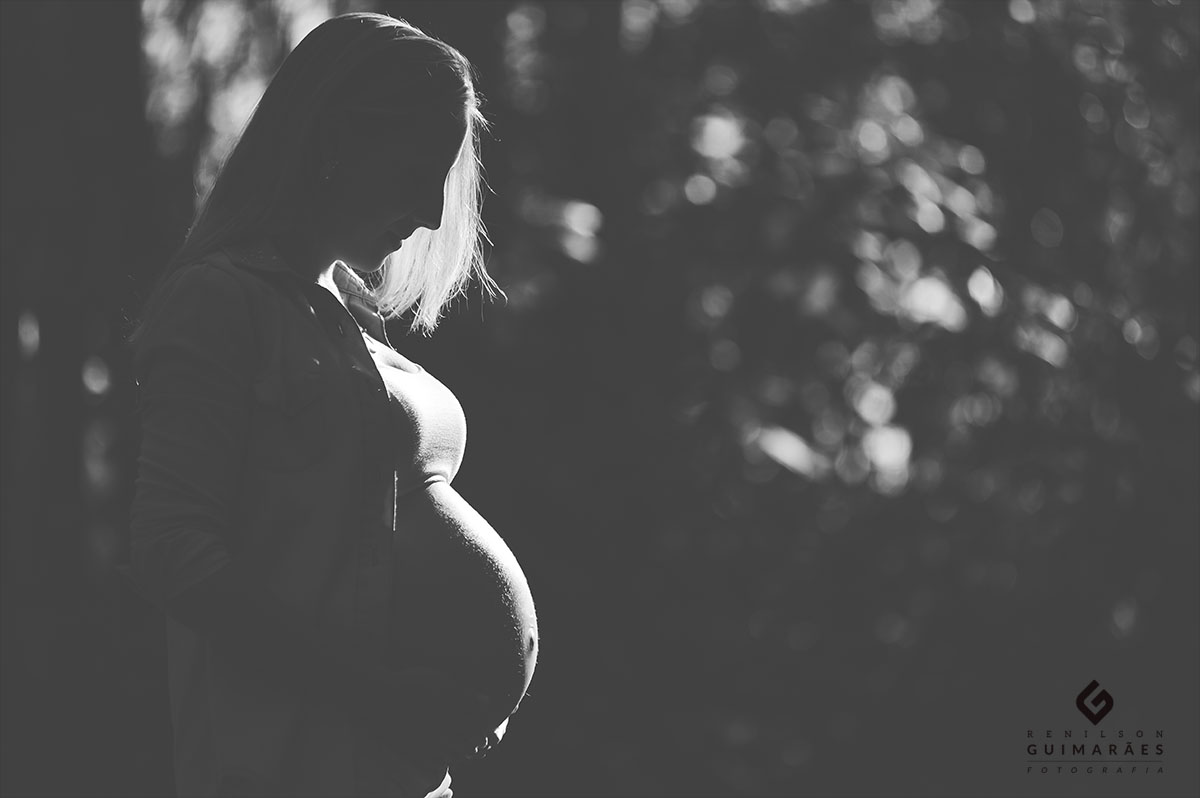 Ensaio gestante - silhueta barriga