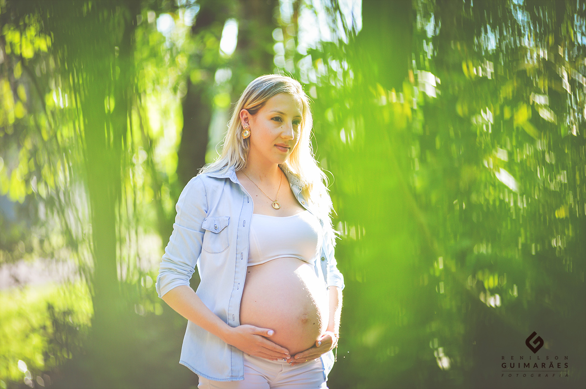 Ensaio gestante - ar livre - natureza