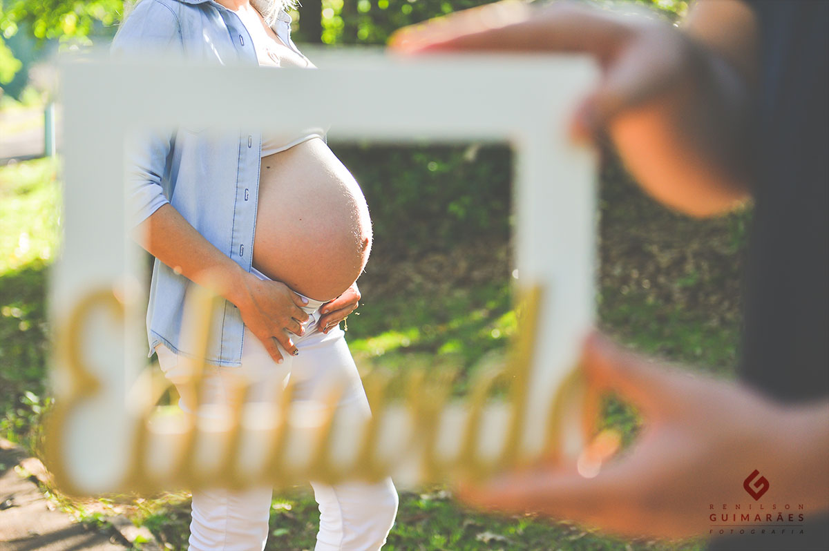 Ensaio gestante - ar livre - natureza