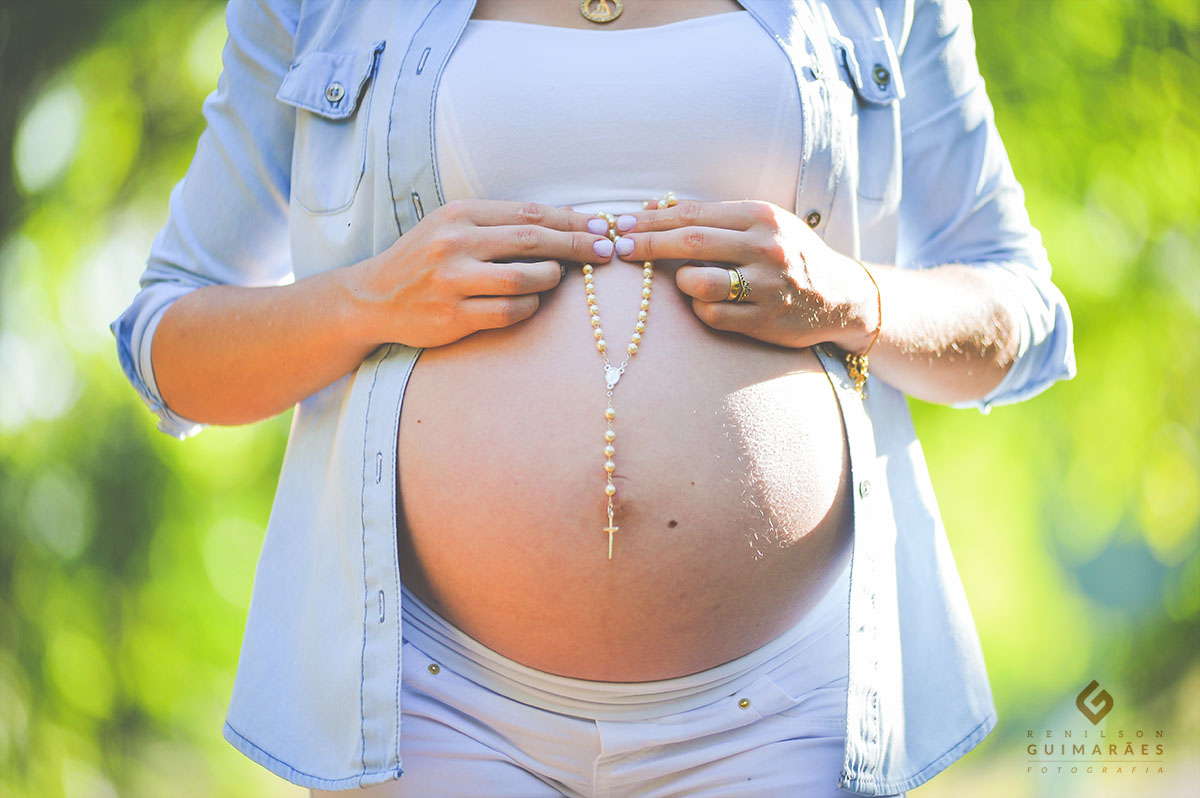 Ensaio gestante - ar livre - natureza-fé