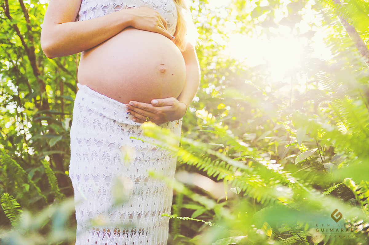 Ensaio gestante - ar livre - natureza
