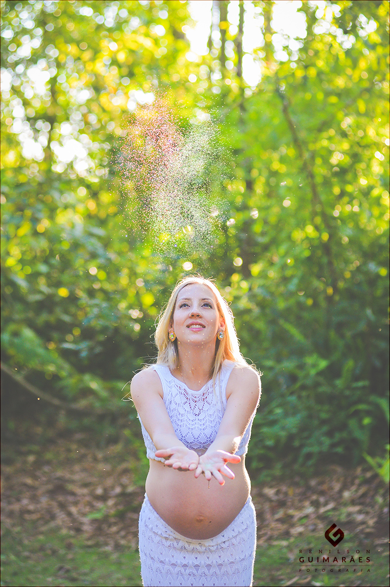 Ensaio gestante - ar livre - natureza