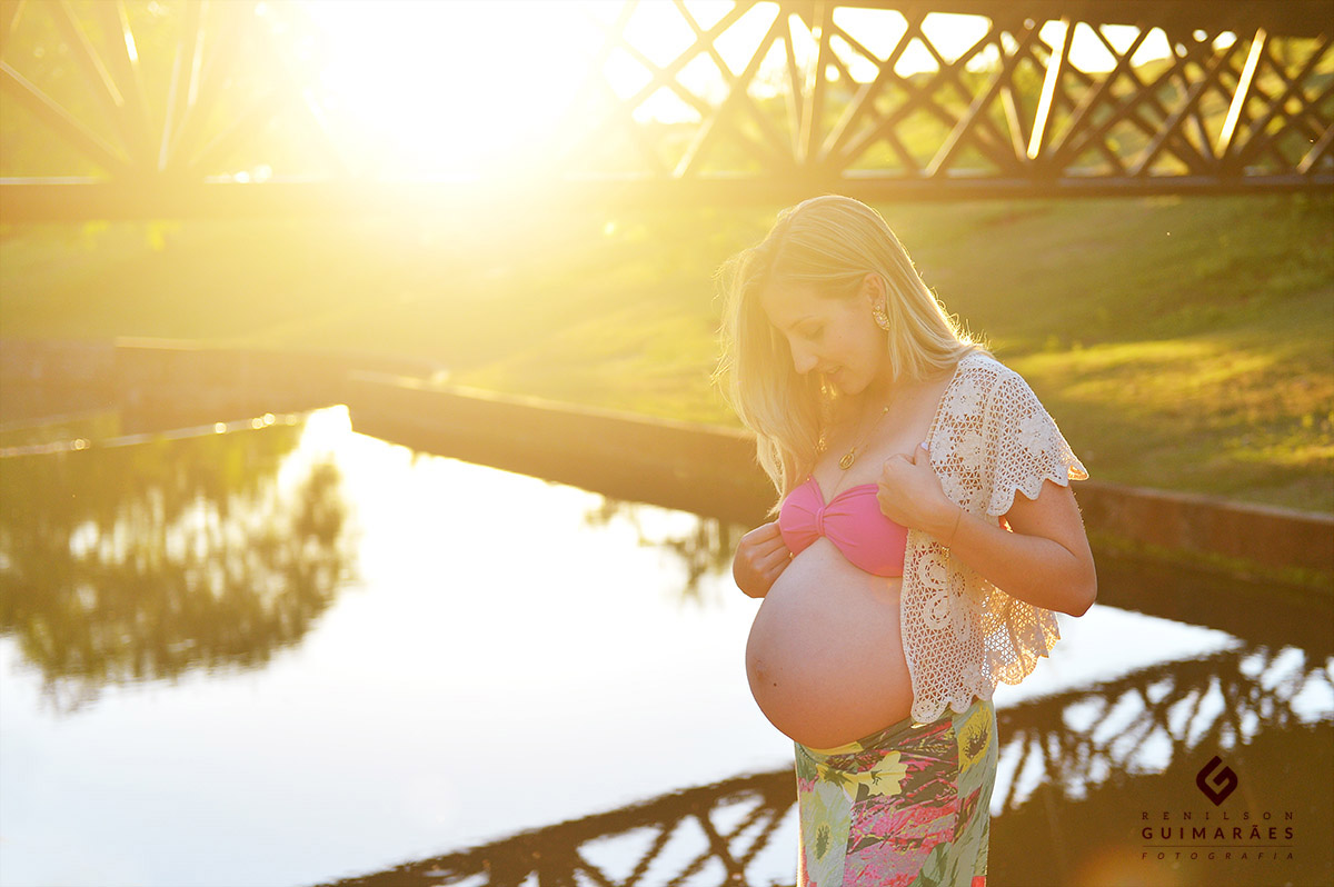 Ensaio gestante - ar livre - natureza