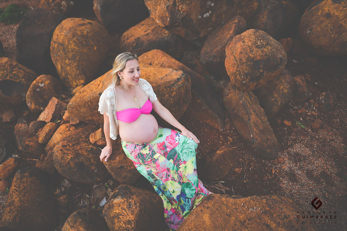 Ensaio gestante - ar livre - natureza