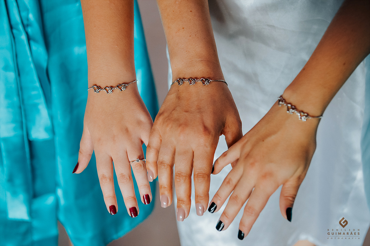 Pulseiras da noiva e das daminhas