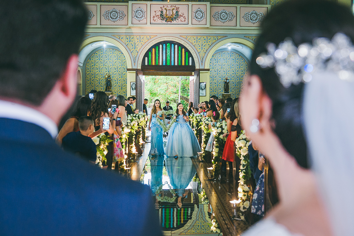 a entrada das daminhas