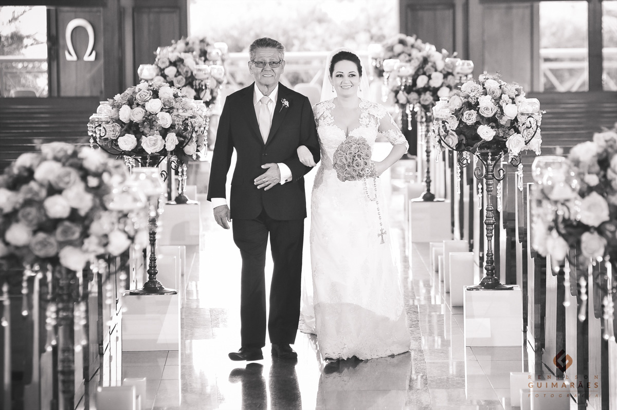Casamento Karyn e Elvis - pai e noiva