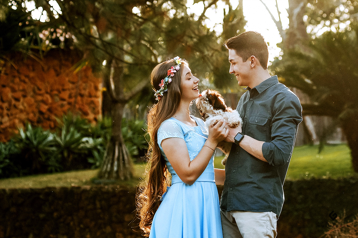 Aquele carinho da cachorrinha da noiva