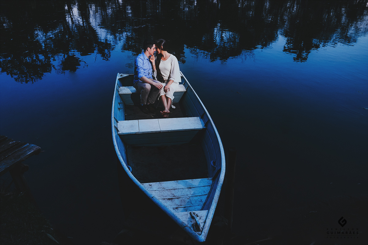 Passeio de barco dos noivos