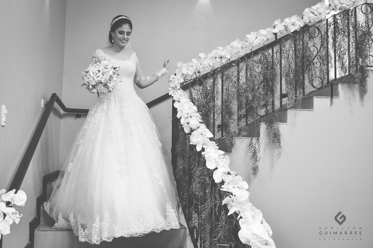 Making of noiva - Carolina - noiva na escada