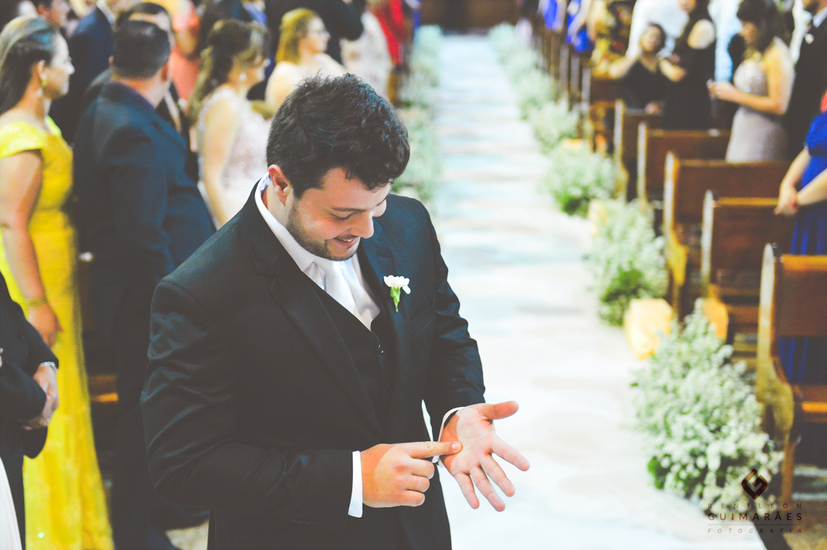 casamento - Carolina e Italo - noivo esperando a noiva