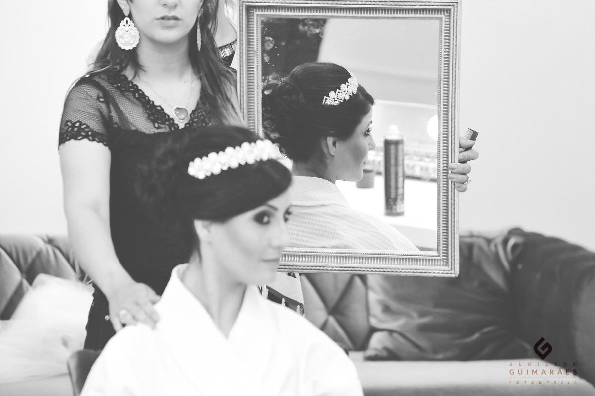 making of noiva - penteado