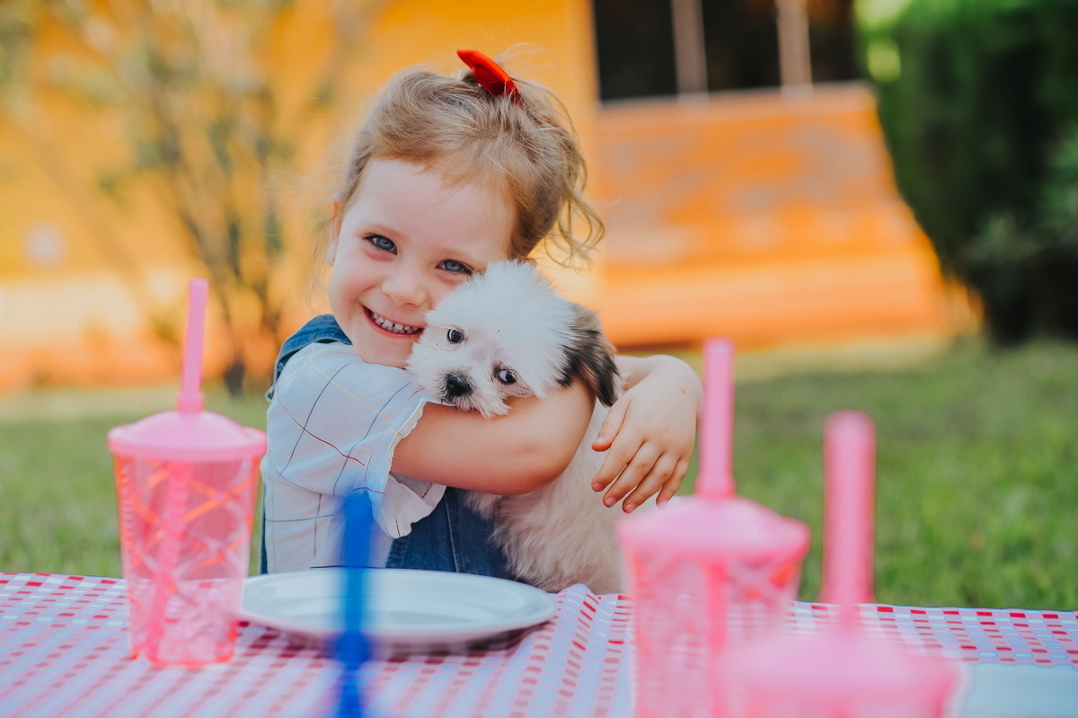 Bicho de estimação da aniversariante