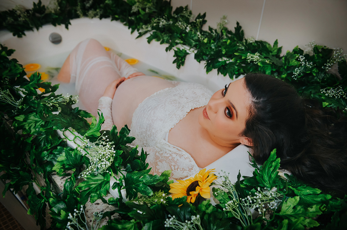 Gestante na banheira