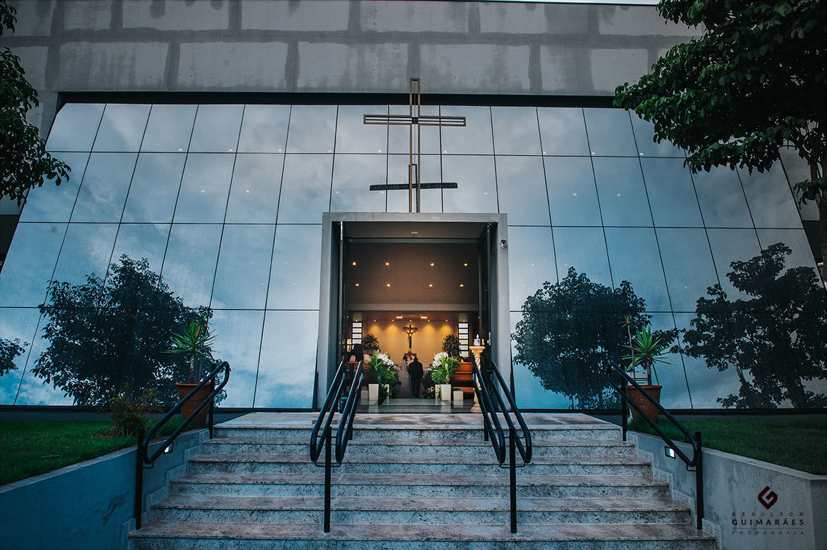 Foto da Fachada da igreja Nossa Senhora do Silêncio