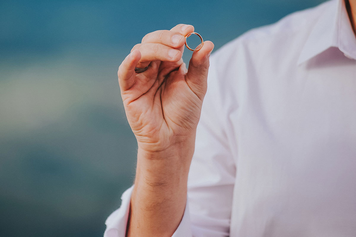 A aliança do casamento