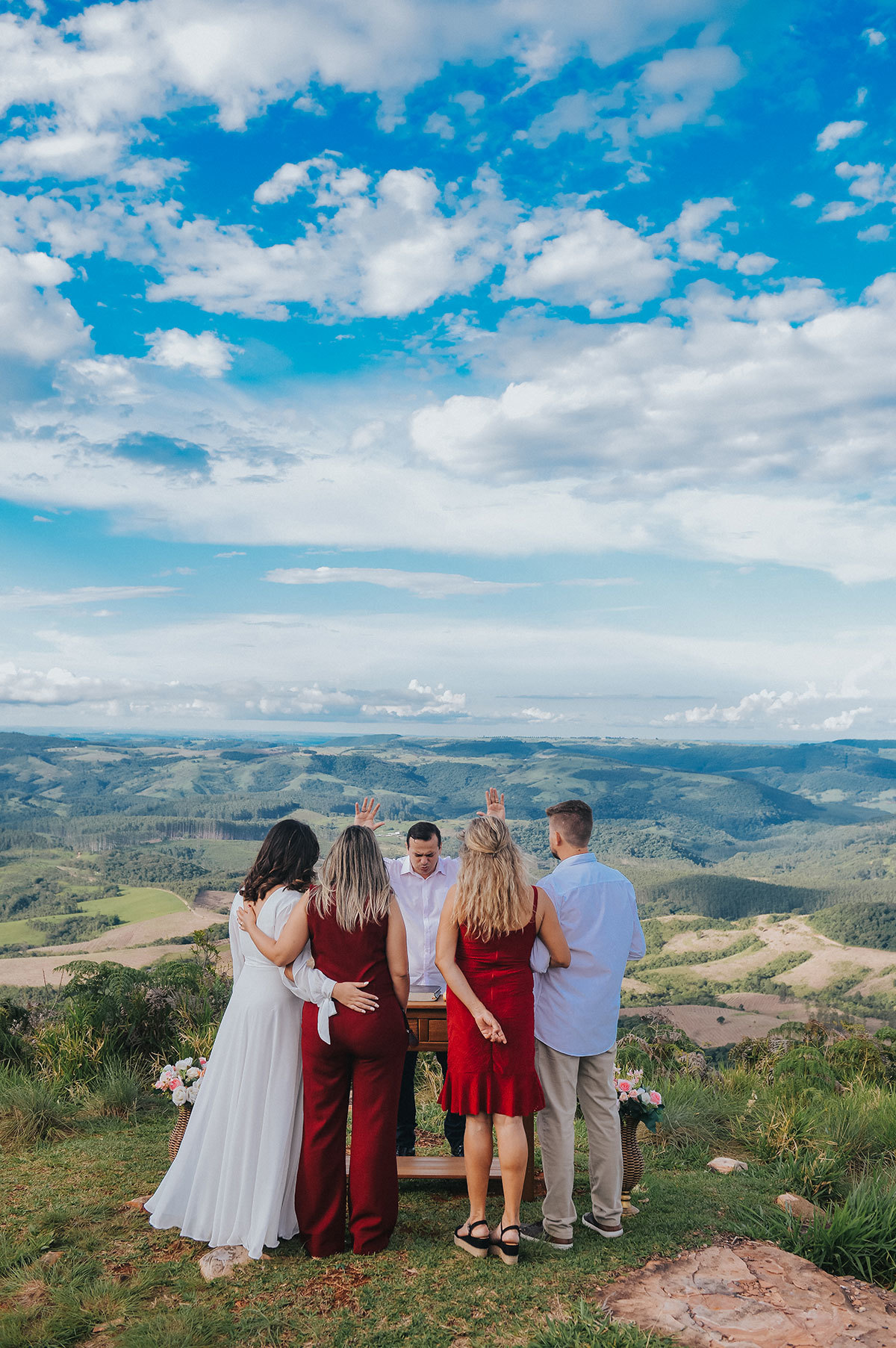 A benção nos noivos
