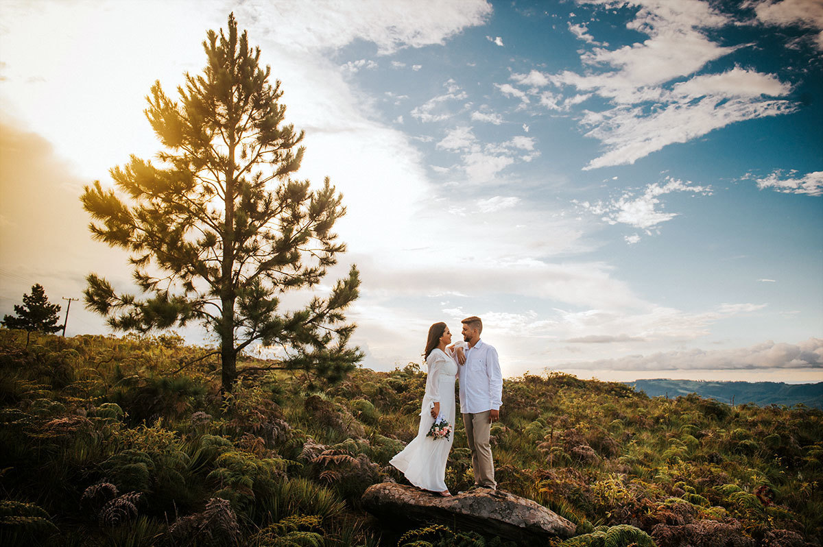 Ensaio dos noivos após o elopement wedding