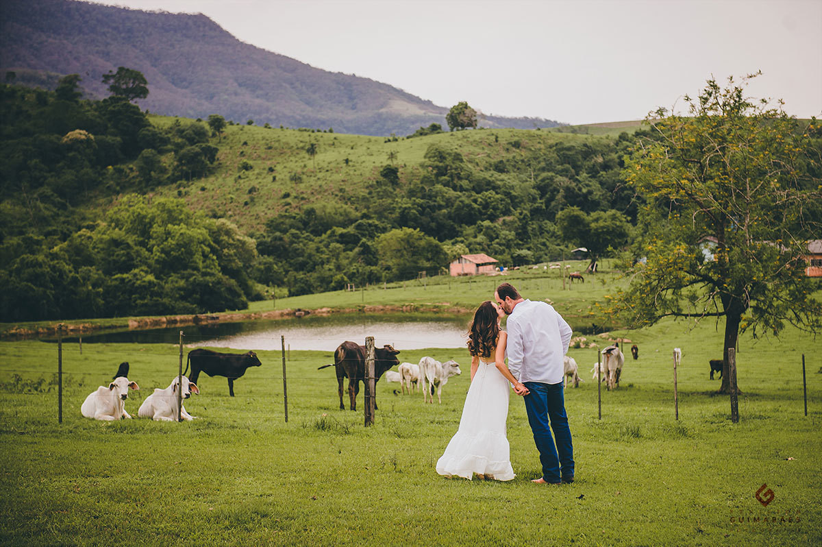 Ensaio pré-casamento na fazenda