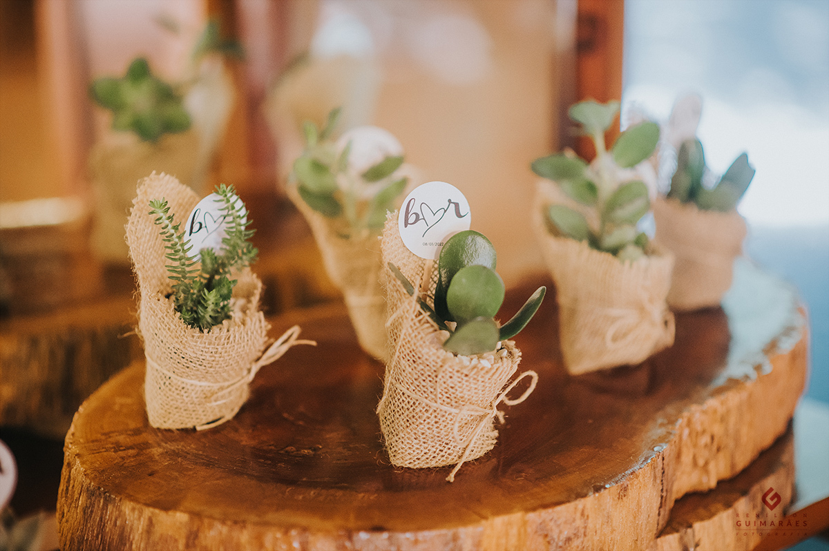 Lembrancinha do casamento da Barbara e Rafael