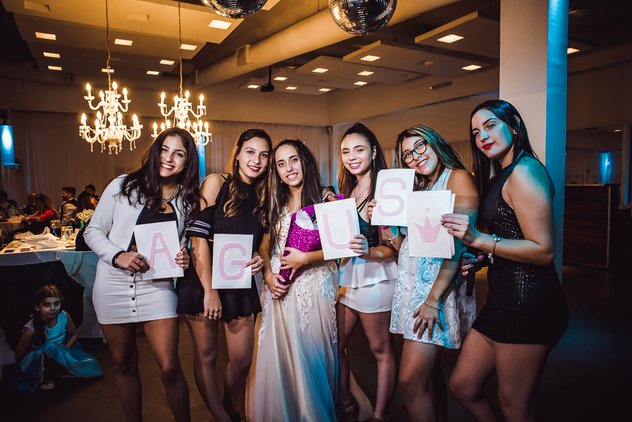 estudio de fotografia 15 años agustina en salon de fiesta tamarindo de rosario