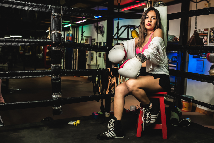 fotografo en rosario, book 15 años, sesion de fotos, gimnasio de boxeo