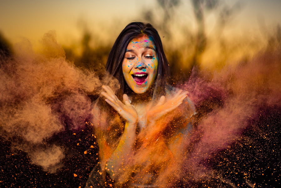 fotografo en rosario, book 15 años, sesion de fotos, fotos con polvos