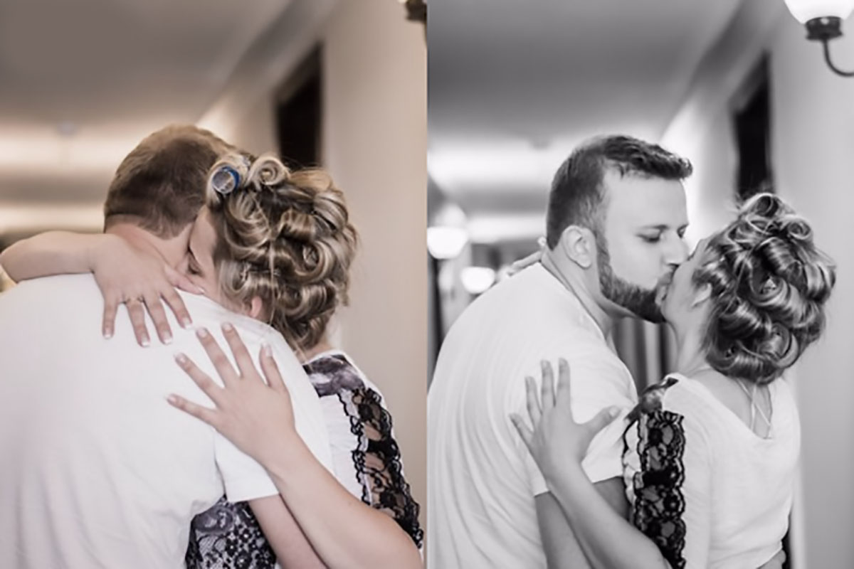 Noivos se encontram antes do casamento!