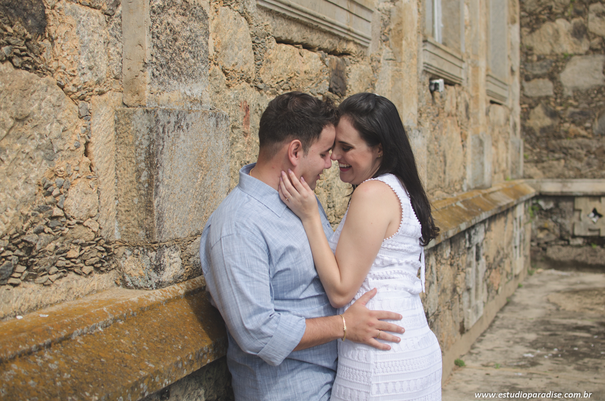 Ensaio casal na igreja de São José das Três ilhas