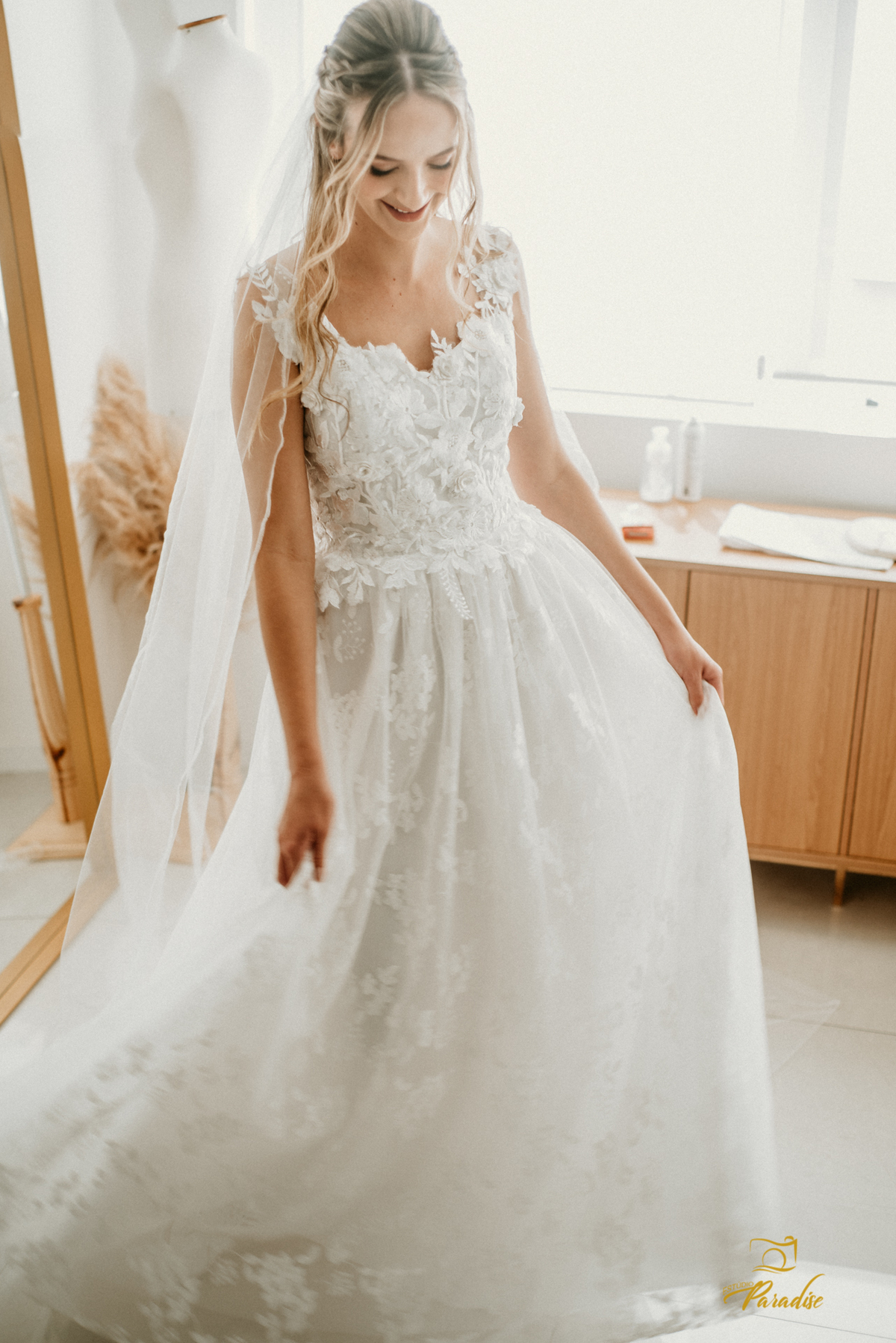 vestido de noiva no dia da noiva