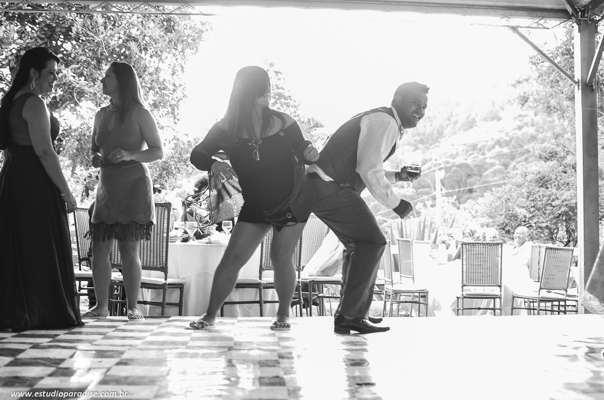 Pista de dança em casamento ao ar livre