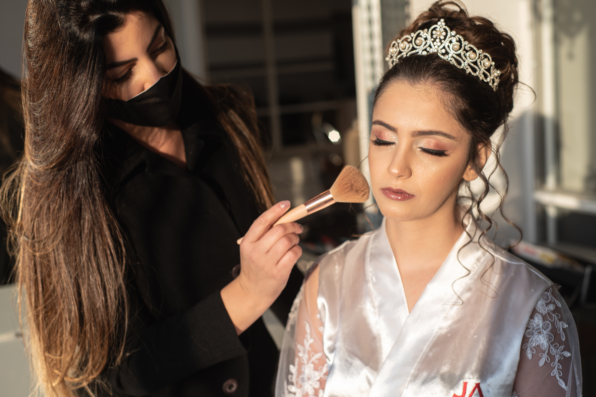 making of Noiva maquiagem