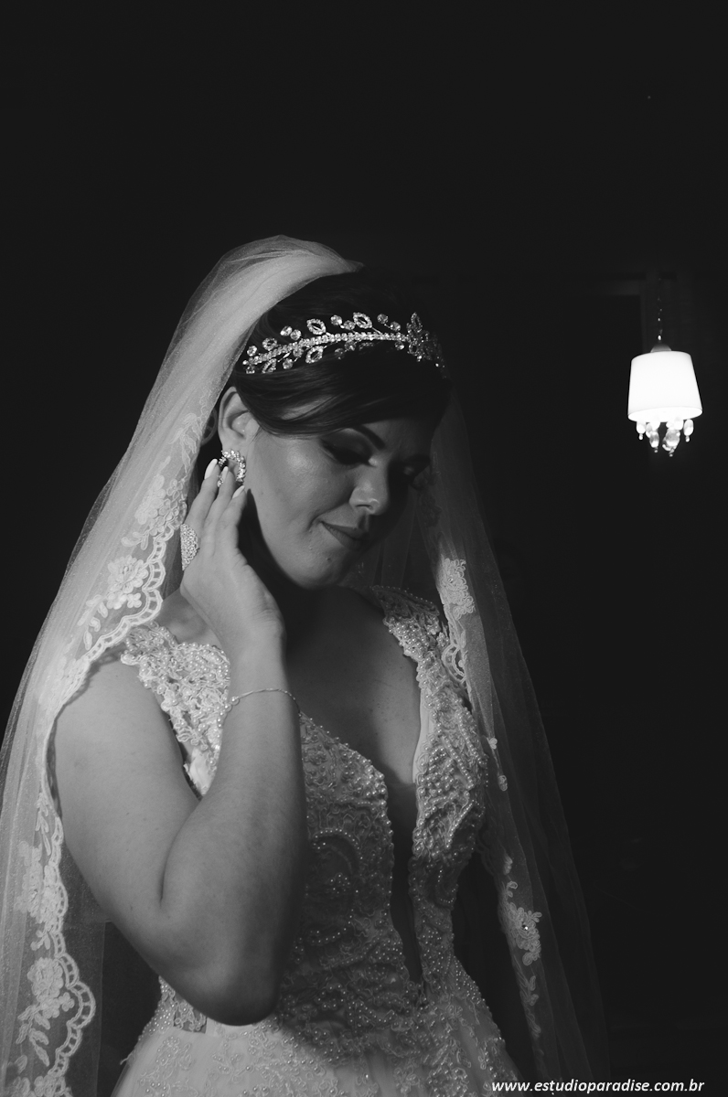 Detalhes da produção da noiva