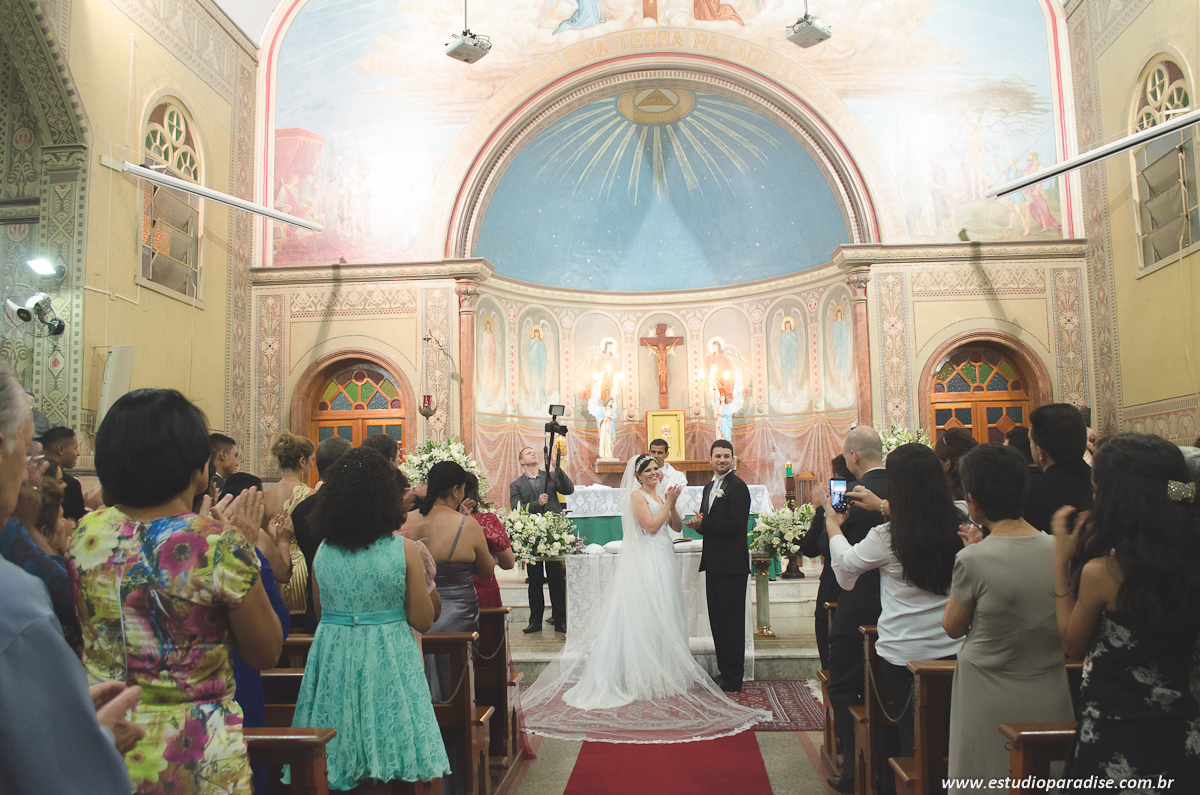 Final da cerimônia todos emocionados