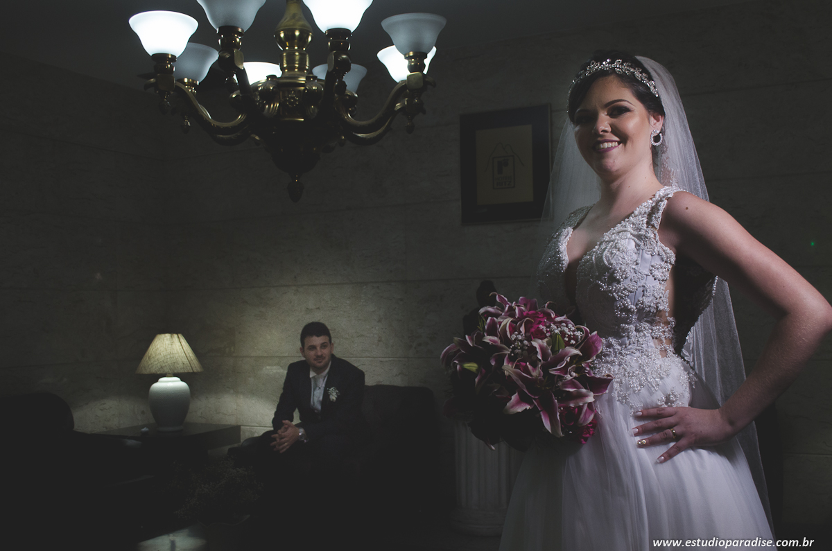 Noiva em destaque nas fotos