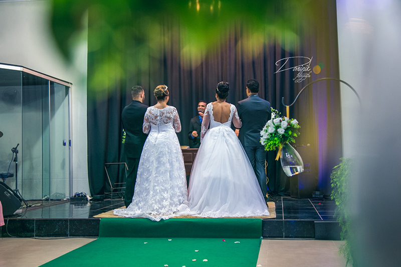 dois casais no altar igreja batista casamento dominik fotografia colider