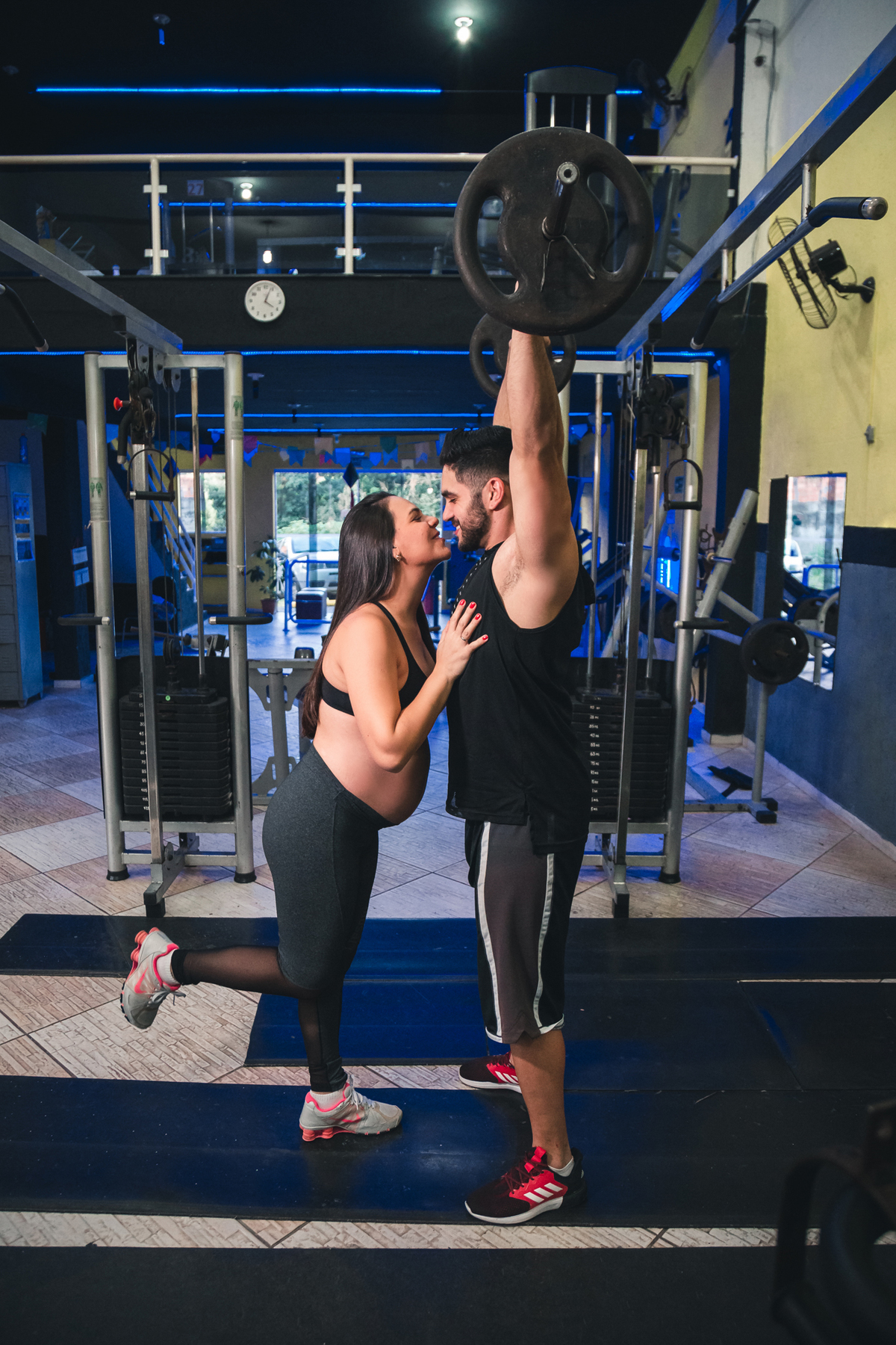 ensaio gestante na academia em são roque sp