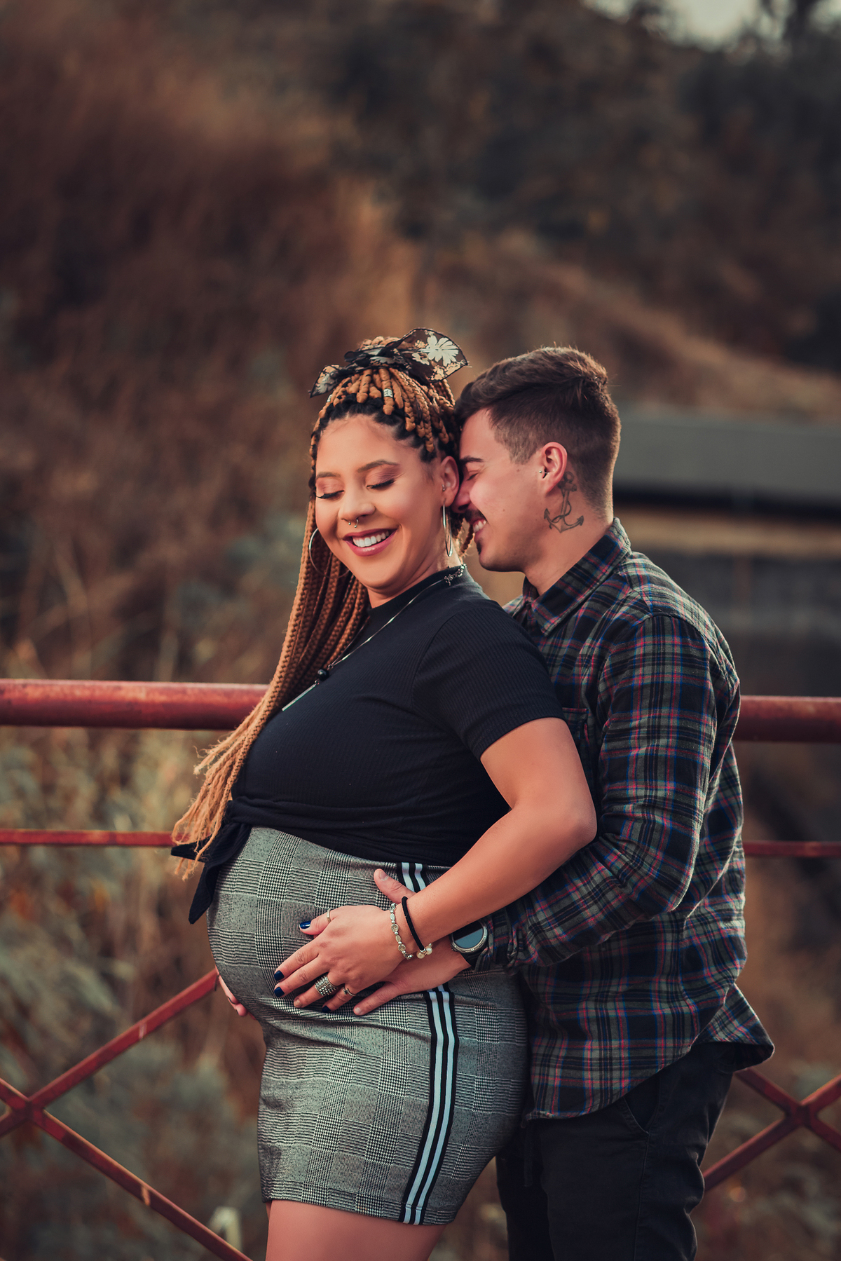 ensaio gestante na estação ferroviaria em sao roque - sp