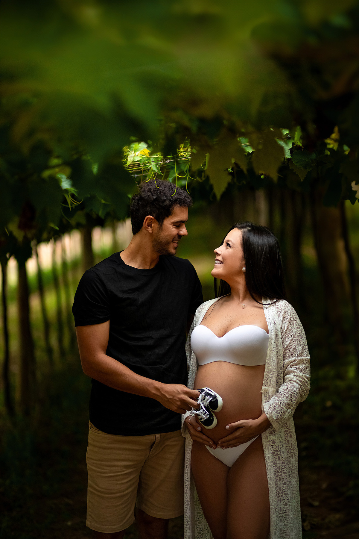 ensaio gestante parreiral de uva