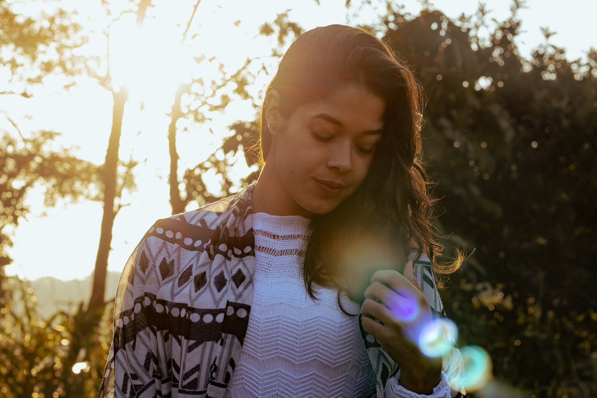 fotos no pôr do sol