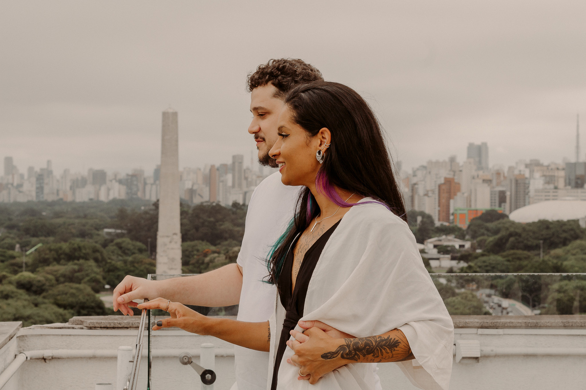 ensaio de casal externo em São Paulo