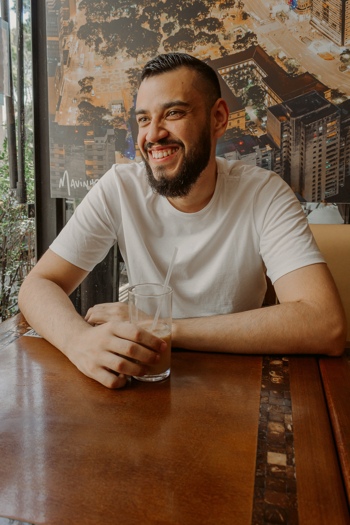 ensaio fotográfico em cafeteria em são paulo